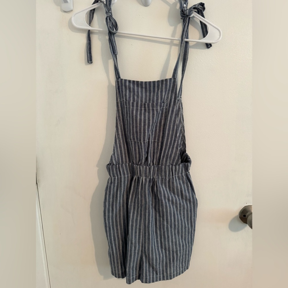 Blue Striped Romper